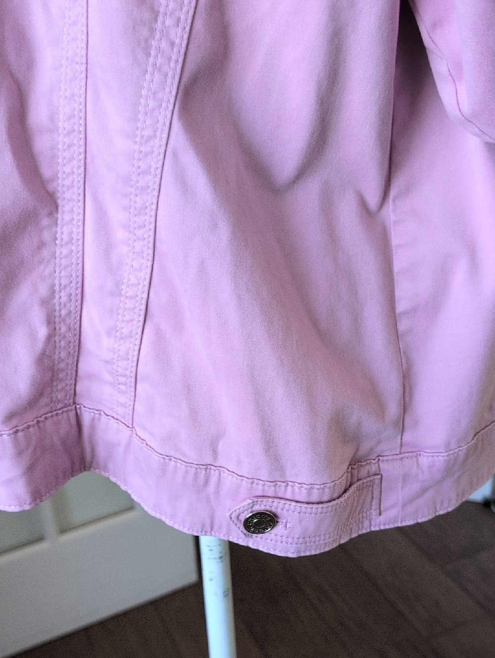 Chicos Lilac Women's Soft Jean Jacket Size 3 - Picture 6 of 10